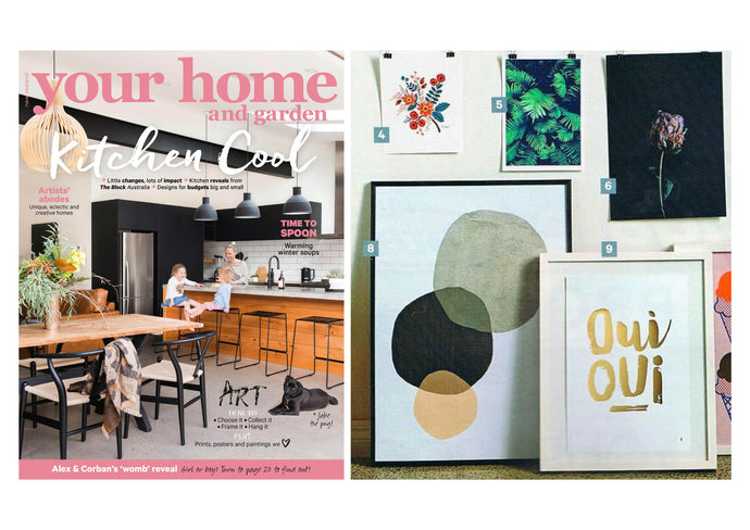 WALL ART ROUND UP - YOUR HOME & GARDEN MAGAZINE JULY 2016